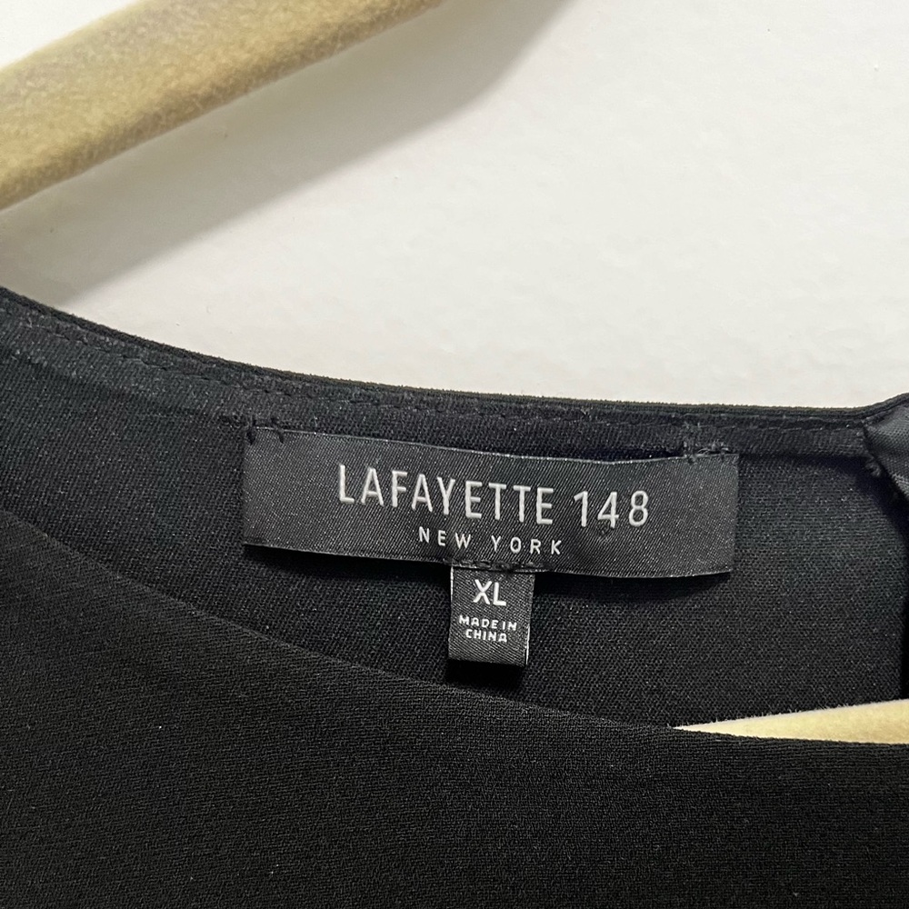 Lafayette 148 New York Women Black Dress - Picture 3 of 14